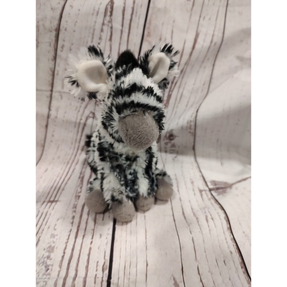Zebra Plush Wildlife Artists Sitting Stuffed Animal Toy Realistic - Picture 1 of 5